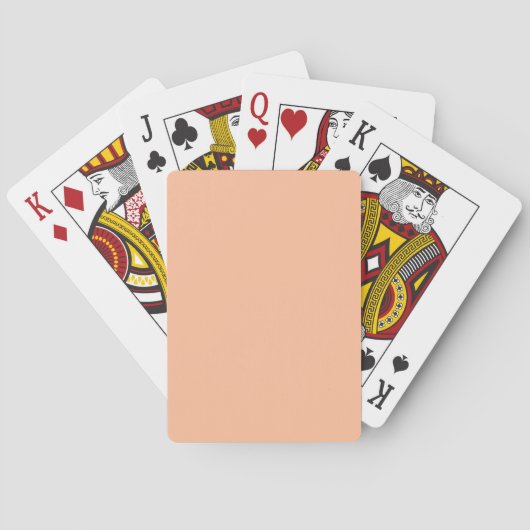 Peach Fuzz is mooi en wenselijk Pokerkaarten (Achterkant)