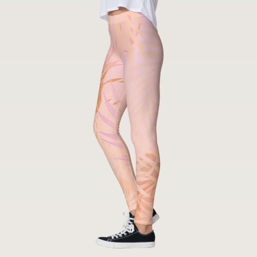 Peach Fuzz Minimalistisch Modern Leggings (Links)