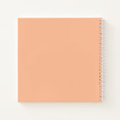 Peach Fuzz Modern Minimal Wedding Gastenboek Notitieboek (Achterkant)