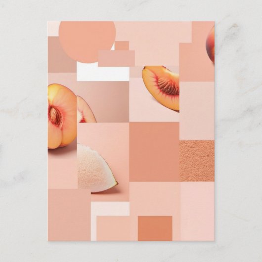 Peach Fuzz, postcrossing Briefkaart (Voorkant)
