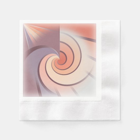 Peach fuzz schelp servet (Voorkant)