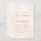 Peach fuzz simplistische minimalistische chique kaart (Voorkant)