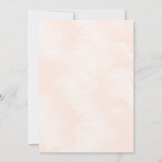 Peach fuzz simplistische minimalistische chique kaart (Achterkant)