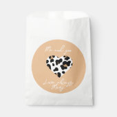 Peach Fuzz Valentijns's Favor Bag - Hart Print Bedankzakje (Voorkant)