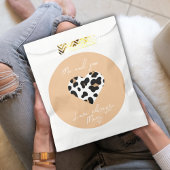 Peach Fuzz Valentijns's Favor Bag - Hart Print Bedankzakje