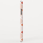 Peach Geometric Square Pattern Case-Mate iPhone Case (Achterkant/rechts)