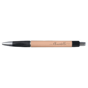 Peach gepersonaliseerde naam pen