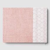 Peach Gerber Daisy Wedding Guest Book Gastenboek (Achterkant)