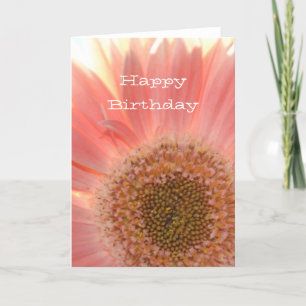 Peach Gerbera Kaart