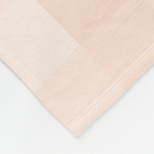 Peach Gingham Pset Pattern Fleece Blanket (Hoek)