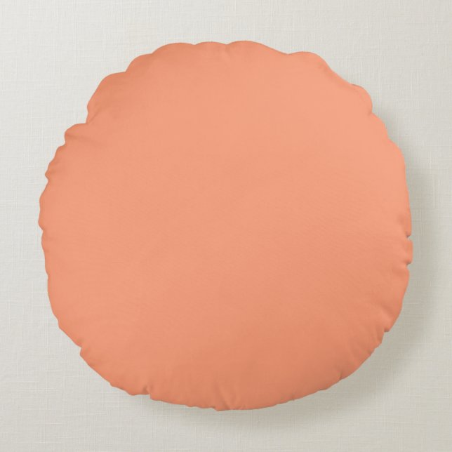 Peach Glow Red Palette Rond Kussen (Voorkant)