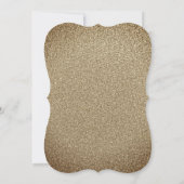 Peach Gold Floral Confetti Housewarming Party Kaart (Achterkant)