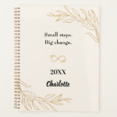 Peach gold foliage motivational quote 2026 (Devant)