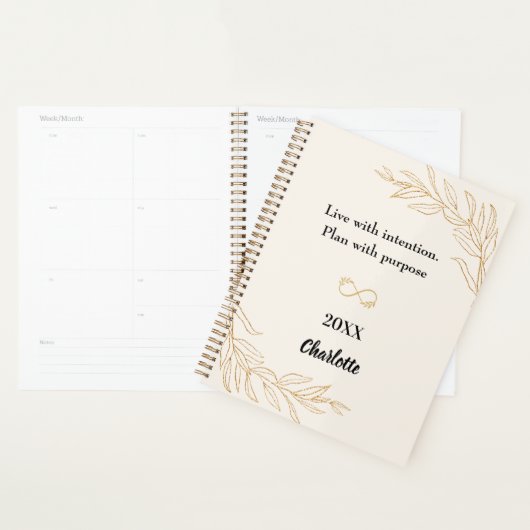 Peach gold foliage quote 2026 (Devant avec enveloppe)