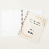 Peach gold foliage quote 2026 planner (Display)