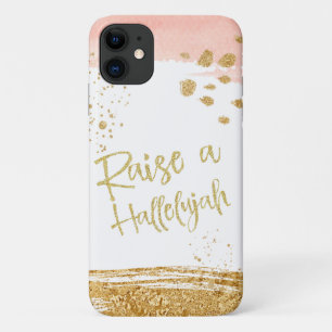 Peach Gold Raise A Hallelujah Christelijk iPhone 11 Hoesje