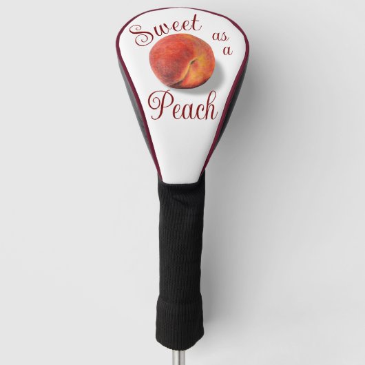 Peach Golf Head Hoesje Golfheadcover (Voorkant)
