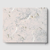 Peach & Gray Marmer Monogram Gastenboek (Achterkant)