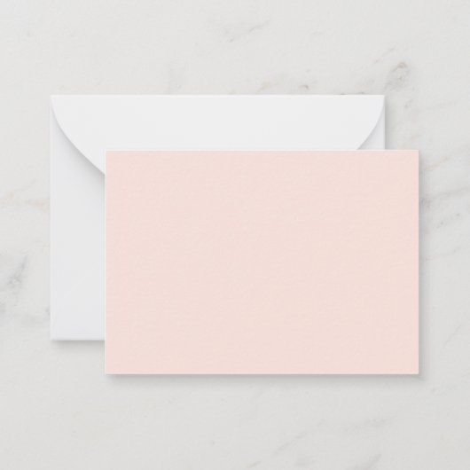 Peach Handgeschreven naam Notitiekaarten Notitiekaartje (Achterkant)