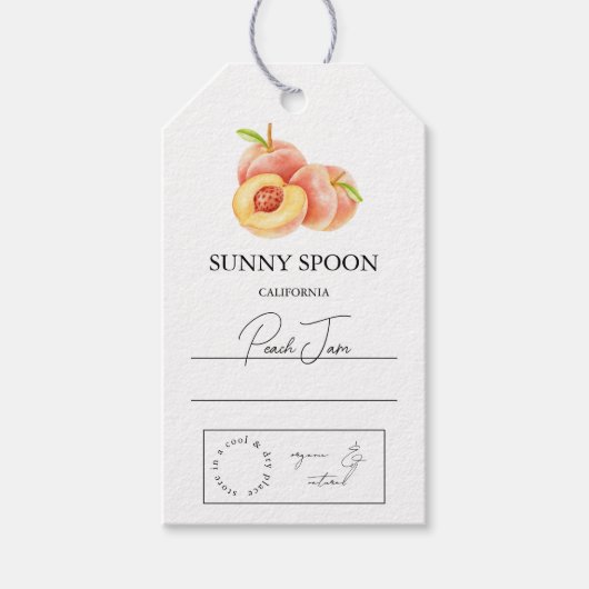 Peach Hang Label Cadeaulabel (Voorkant)