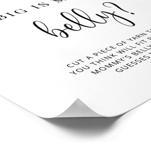 PEACH hoe groot is het poster van mama's buikspel (Hoek)