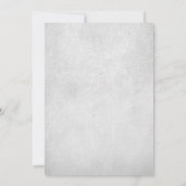 Peach hydrangea invitations de mariage vintage (Dos)