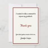 Peach hydrangea van uw bureau een persoonlijke Sja Bedankkaart (Achterkant)