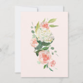 Peach hydrangea van uw bureau een persoonlijke Sja Bedankkaart (Voorkant)