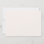 Peach Ivory Conch Shell Elegant Wedding Kaart (Achterkant)