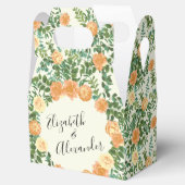 Peach Ivory Wedding  Roos Bedankdoosjes (Geopend)