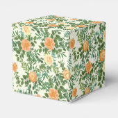 Peach Ivory Wedding  Roos Bedankdoosjes (Achterkant)