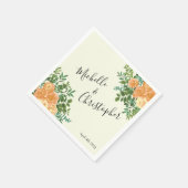 Peach Ivory Wedding  Roos Servet (Hoek)