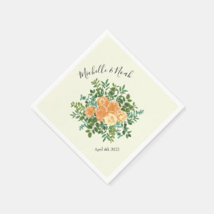 Peach Ivory Wedding  Roos Servet