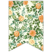 Peach Ivory Wedding  Roos Vlaggetjes (Tweede vlag)