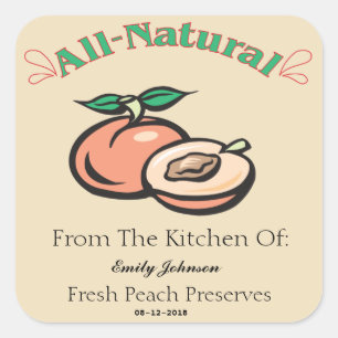  Peach Jam - Jelly of Preserve Labels