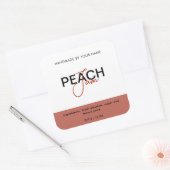 Peach Jam Product Label Sticker Packaging (Envelop)