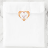 Peach Jelly Wedding Favor Sticker Étiquettes (Sac)