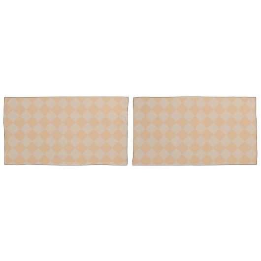 Peach Kussenslopen Diamond Pattern HAMbyWG (Voorkant-Set)