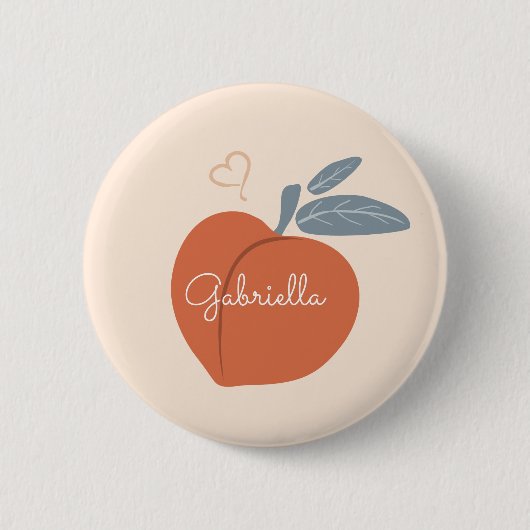 Peach Love Ronde Button 5,7 Cm (Voorkant)