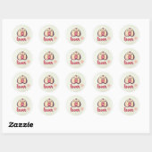 Peach Lover Ronde Sticker (Vel)