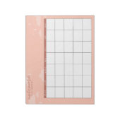 Peach Maandelijkse Tracker Notitieblok (Gedraaid)