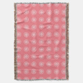 Peach Mandala Deken (Voorkant Verticaal)