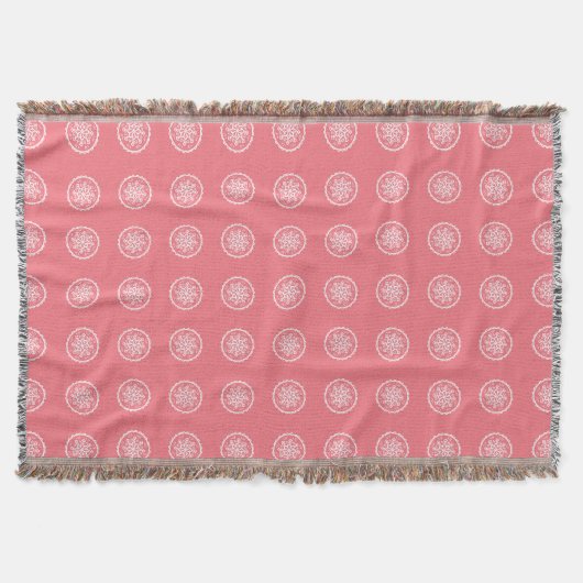 Peach Mandala Deken (Voorkant)