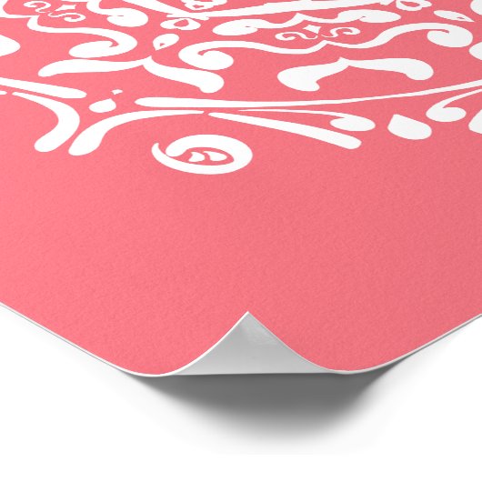 Peach Mandala Poster (Hoek)