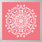 Peach Mandala Poster (Voorkant)