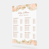 Peach Marbling Design prijslijst Acryl Bord (Hoek)