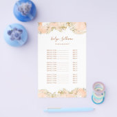 Peach marbling ontwerp prijslijst flyer (Enkel)