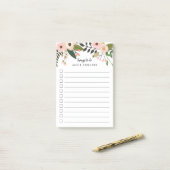 Peach Meadow | Aangepast om lijst te doen Post-it® Notes (Op bureau)
