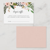 Peach Meadow Baby shower Déchets Cartes de Raffin (Devant / Derrière)