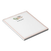 Peach Meadow | Gepersonaliseerd Notitieblok (Schuin)